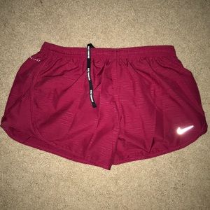 Maroon Nike Running Shorts